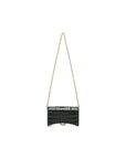 Balenciaga WOMEN’S HOURGLASS WALLET WITH CHAIN CROCODILE EMBOSSED