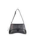 Balenciaga WOMEN'S DOWNTOWN SMALL SHOULDER BAG IN BLACK