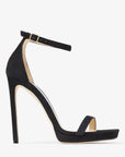 Jimmy Choo Women's Alva 120 Black Suede Sandals