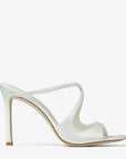 Jimmy Choo Women's Anise 95 Ivory Satin Mules