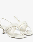 Jimmy Choo Women's Beziers 50 Latte Nappa Leather Sandals