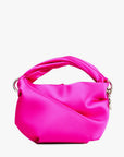 Jimmy Choo Women's Bonny Fuchsia Satin Bag with Twisted Handle