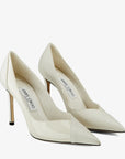 Jimmy Choo Women's Latte Nappa and Patent Leather Pumps