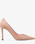 Jimmy Choo Women's Cass 95 Ballet Pink Suede and Patent Pumps