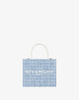 Givenchy Women's Mini G Tote shopping bag in 4G washed denim