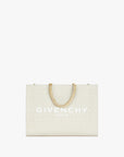 GIVENCHY Women's Medium G Tote shopping bag in 4G embroidered canvas