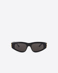 Balenciaga Women's DYNASTY D-FRAME SUNGLASSES IN BLACK