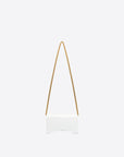 Balenciaga WOMEN'S HOURGLASS WALLET WITH CHAIN BOX IN WHITE