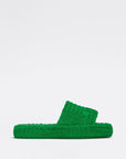 Bottega Veneta Women's Resort Sponge Slides in Grass