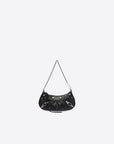 Balenciaga WOMEN'S LE CAGOLE MINI PURSE WITH CHAIN IN BLACK
