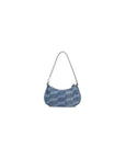 Balenciaga WOMEN'S LE CAGOLE MINI BAG WITH CHAIN BB MONOGRAM BLEACHED DENIM