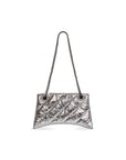 Balenciaga WOMEN'S CRUSH SMALL CHAIN BAG METALLIZED QUILTED