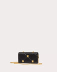Valentino Garavani Women's ROMAN STUD WALLET IN NAPPA LEATHER WITH CHAIN