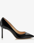 Jimmy Choo Women's Romy 85 Black Patent Leather Pointy Toe Pumps