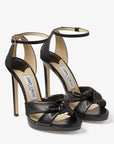 Jimmy Choo Women's Black Nappa Leather Platform Sandals