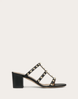 Valentino Garavani Women's ROCKSTUD CALFSKIN LEATHER SLIDE SANDAL 60 MM