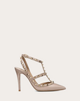 Valentino Garavani Women’s Patent Rockstud Caged Pump 100mm