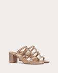 Valentino Garavani Women’s Rockstud Calfskin Leather Slide Sandal