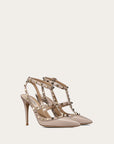 Valentino Garavani Women’s Patent Rockstud Caged Pump 100mm