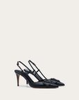 Valentino Garavani Women’s VLogo Signature Calfskin Slingback Pump