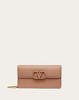 Valentino Garavani Women’s VLOGO SIGNATURE GRAINY CALFSKIN WALLET WITH CHAIN