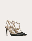 Valentino Garavani Women’s Patent Rockstud Caged Pump