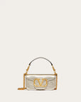 Valentino Garavani Women's SMALL LOCÒ METALLIC CALFSKIN SHOULDER BAG