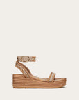 Valentino Garavani Women's ROCKSTUD FLATFORM SANDAL IN CALFSKIN 45MM