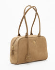 Chanel Large Bowling Bag Suede Calfskin