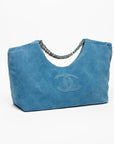 Chanel Shopping Bag Suede Calfskin