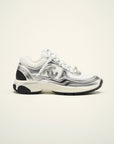 Chanel Fabric & Laminated Sneakers