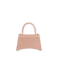 Balenciaga WOMEN’S HOURGLASS SMALL HANDBAG CROCODILE EMBOSSED
