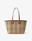 Burberry Women's Check Cotton Small London Tote Bag