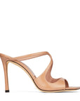 Jimmy Choo Women's ANISE 95 Ballet Pink Patent Leather Mules