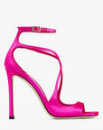 Jimmy Choo Women's AZIA 110 Fuchsia Satin Sandals