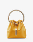 Jimmy Choo Women's Bon Bon Sunflower Satin Bag with Crystal Handle