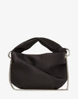 Jimmy Choo Women's Black Satin Bag with Twisted Handle