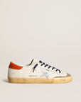 Golden Goose Men’s Super-Star Penstar with silver star and orange heel tab