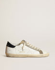Golden Goose Men’s Super-Star sneakers with perforated star and glossy midnight-blue leather heel tab