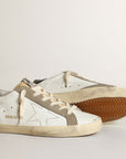 Golden Goose Women's Women's Super-Star sneakers with perforated star and glossy midnight-blue leather heel tab