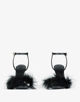 Givenchy Women's G Cube feather and leather sandals