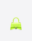 Balenciaga WOMEN'S HOURGLASS XS HANDBAG IN FLUO YELLOW