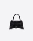 Balenciaga WOMEN'S HOURGLASS XS HANDBAG IN BLACK