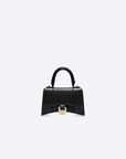 Balenciaga WOMEN'S HOURGLASS XS HANDBAG BOX IN BLACK