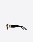 Balenciaga Women's DYNASTY D-FRAME SUNGLASSES IN BLACK