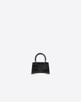 Balenciaga WOMEN'S HOURGLASS MINI HANDBAG IN BLACK