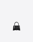 Balenciaga WOMEN'S HOURGLASS MINI HANDBAG IN BLACK