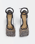 Bottega Veneta Women's Sparkle Stretch Sandals in Black