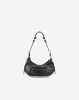 Balenciaga WOMEN'S LE CAGOLE SMALL SHOULDER BAG IN BLACK