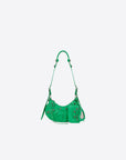 Balenciaga WOMEN'S LE CAGOLE XS SHOULDER BAG IN GREEN